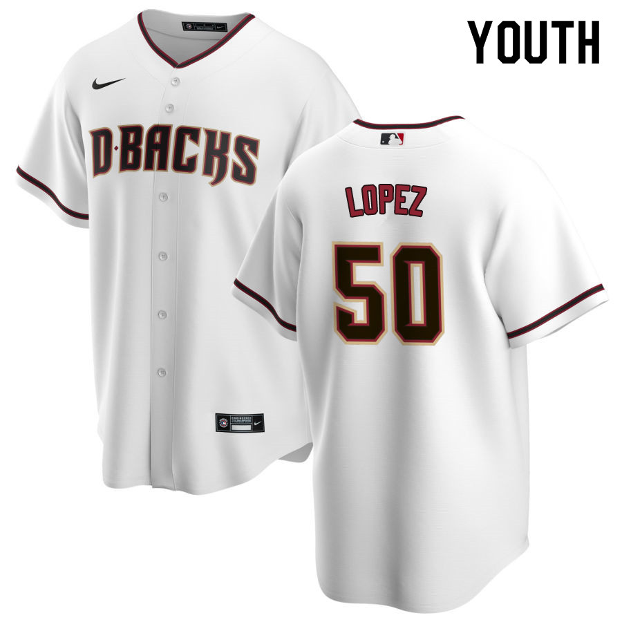 Nike Youth #50 Yoan Lopez Arizona Diamondbacks Baseball Jerseys Sale-White